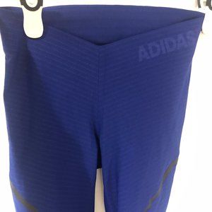 Blue Adidas Techfit Compression Leggings, Size M
